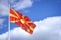 The Macedonian Flag Royalty Free Stock Photo
