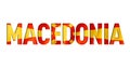 Macedonian flag text font
