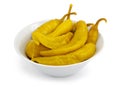 Macedonian hot pepper marinaded. Royalty Free Stock Photo