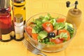 Macedonian salad arrangement Royalty Free Stock Photo