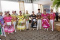 Maceio, Brazil, artists in national costumes.