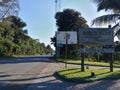 MaceiÃÂ³ Brazil -  22  october  2019 - Hibiscus Beach Club bar and restaurant entrance on IpiÃÂ³ca Royalty Free Stock Photo