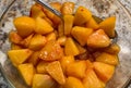 Macerated Fresh Peaches