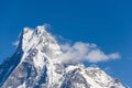 The Machapuchare in Nepal Royalty Free Stock Photo