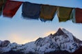 Machapuchare peak at sunrise from Annapurna Base Camp ,Nepal. Royalty Free Stock Photo