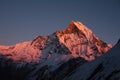 Machapuchare at sunset