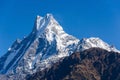 The Machapuchre in the Annapurna region Royalty Free Stock Photo
