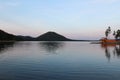 Machas lake in the evening. Czech landscape Royalty Free Stock Photo