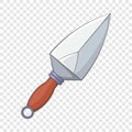 Machete icon, cartoon style