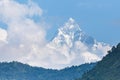 Machhapuchhre, a fish shaped peak over the Pokhara.