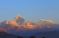 Machhapuchhre Himalaya mountain landscape Annapurna Pokhara Nepal Royalty Free Stock Photo