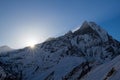 Machhapuchhre at sunrise