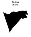Machias outline map Royalty Free Stock Photo