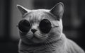 Machine Age Cat With Sunglasses