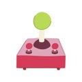 machine arcade joystick cartoon vector illustration