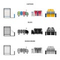 Machine, equipment, spinning, and other web icon in cartoon,black,monochrome style., Appliances, inventory, textiles