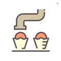 Food processing production icon