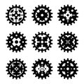 Machine Gear Wheel Cogwheel set Royalty Free Stock Photo