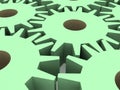 Machine gears Royalty Free Stock Photo