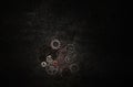 Machine gears on distressed background