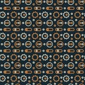 Machine gone mad pattern seamless design Royalty Free Stock Photo