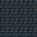Machine gone mad pattern seamless design Royalty Free Stock Photo