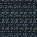 Machine gone mad pattern seamless design Royalty Free Stock Photo