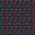 Machine gone mad pattern seamless design Royalty Free Stock Photo