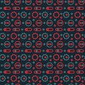 Machine gone mad pattern seamless design Royalty Free Stock Photo