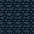 Machine gone mad pattern seamless design Royalty Free Stock Photo