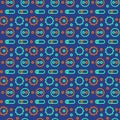 Machine gone mad pattern seamless design Royalty Free Stock Photo