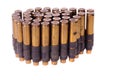 Machine gun ammunition belt Royalty Free Stock Photo