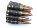 Machine Gun Bullets Royalty Free Stock Photo