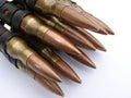 Machine Gun Bullets Royalty Free Stock Photo