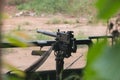 Machine gun range at the Cu Chi tunnels Royalty Free Stock Photo