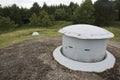Machine gun turret on Froideterre Royalty Free Stock Photo