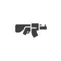 Machine gun vector icon