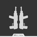 Machine guns icon for web and mobile