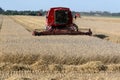 Machine harvesting Royalty Free Stock Photo