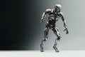 machine humanoid technology future robot intelligence artificial fast running Cyborg Royalty Free Stock Photo