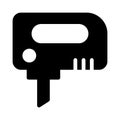 Machine glyph flat vector icon