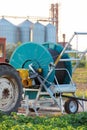 Hose reel irrigator on the field