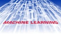 Machine learning algorithm vector idea, computer software conception Royalty Free Stock Photo