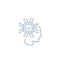 Machine learning, artificial neural network icon Royalty Free Stock Photo