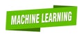 machine learning banner template. machine learning ribbon label. Royalty Free Stock Photo