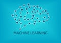 Machine learning concept. Royalty Free Stock Photo