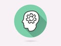 Machine learning icon for graphic and web design Royalty Free Stock Photo