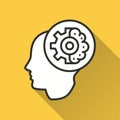 Machine learning icon for graphic and web design Royalty Free Stock Photo