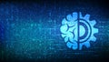 Machine learning icon made with binary code. AI Artificial Intelligence. Deep learning. Data mining, Big Data, algorithm, neural Royalty Free Stock Photo