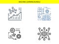 Machine Learning Infographic Elements Technology Innovation Digital Royalty Free Stock Photo